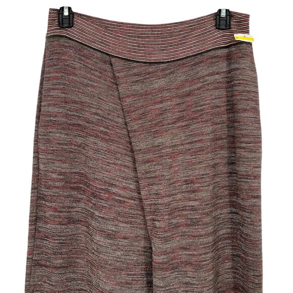 Bianca Saunders Glitz Metallic Striped Knit Pull On Pants Size Medium NWOT - Picture 2 of 13